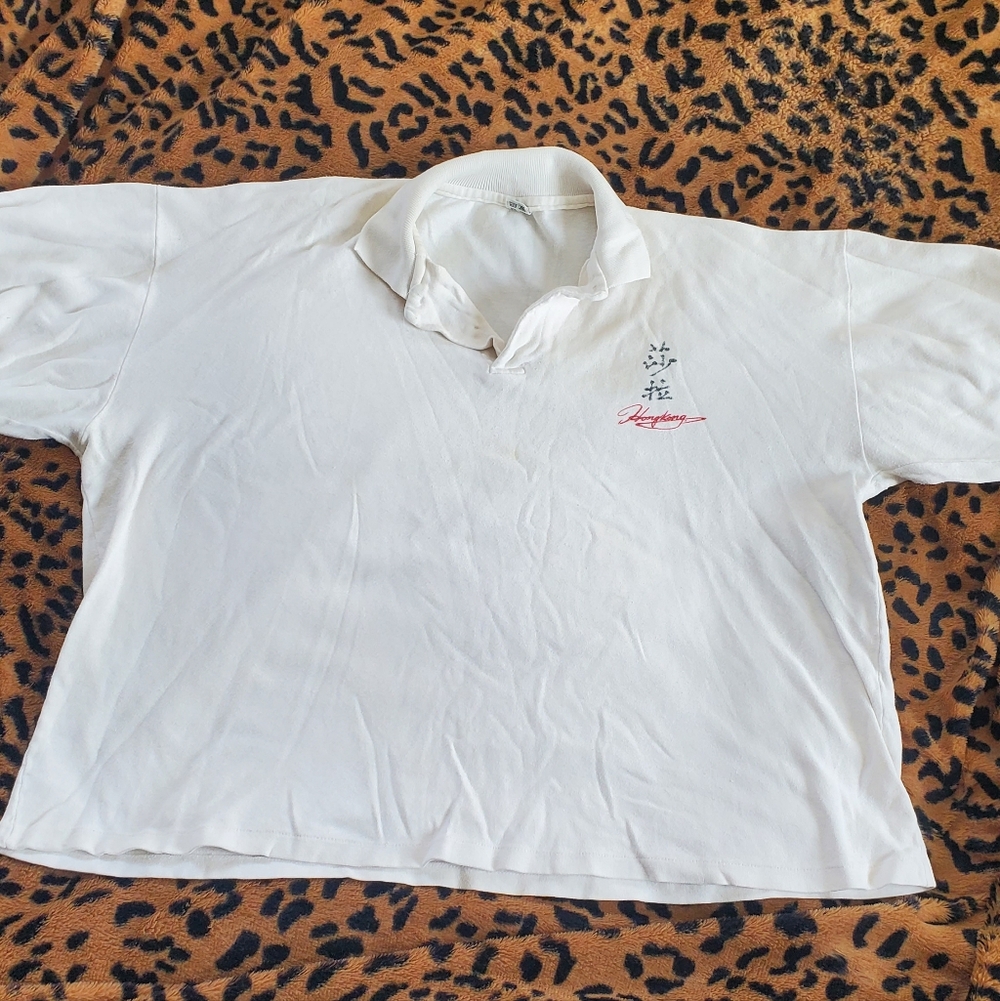 Yves Saint Laurent Vintage Hong Kong Polo Golf Shirt, Sz XL/XXL, 100% Cotton